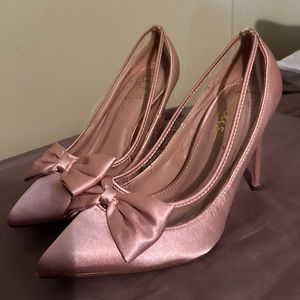 Light pink stiletto heels
